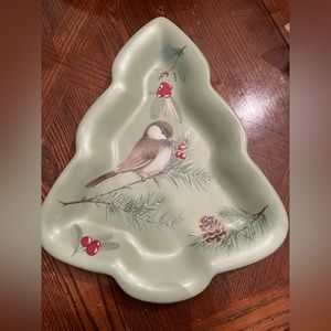 Pfaltgraff Winterwood Tree Plate, Snack, Serving, Gift Plate, EUC, USA MADE